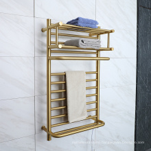 9048 Shiny gold electric towel holder rack/ cloth drying racks/ Towel radiator
